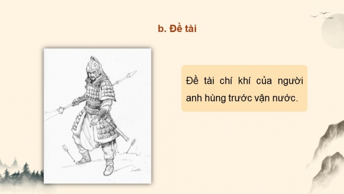 Giáo án điện tử Ngữ văn 12 kết nối Bài 2: Cảm hoài (Nỗi lòng – Đặng Dung)