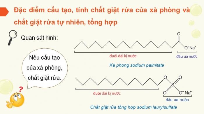 Giáo án điện tử Hoá học 12 chân trời Bài 2: Xà phòng và chất giặt rửa