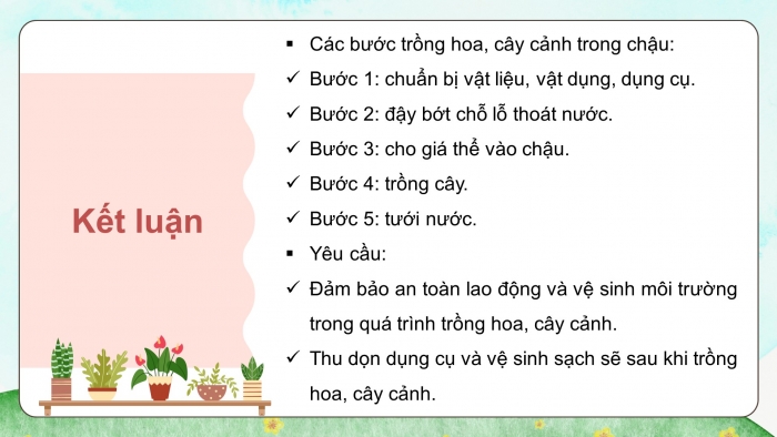 Giáo án và PPT đồng bộ Công nghệ 4 kết nối tri thức