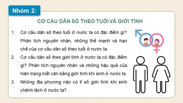 Giáo án điện tử Địa lí 12 chân trời Bài 7: Dân số