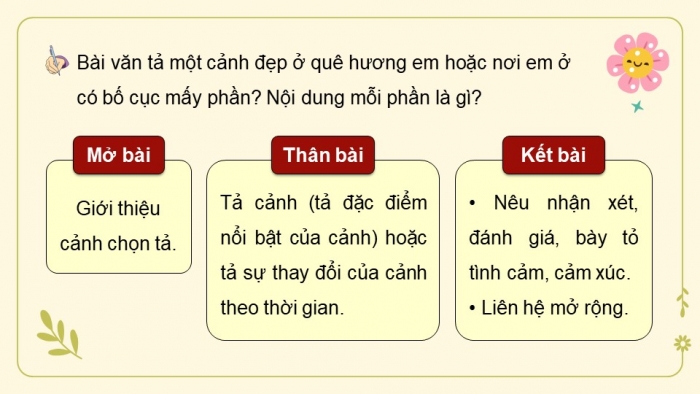 Giáo án điện tử Tiếng Việt 5 chân trời Bài 7: Viết bài văn tả phong cảnh (Bài viết số 1)