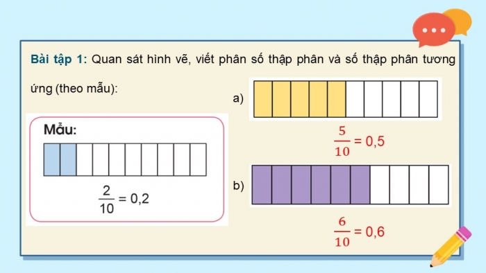 Giáo án điện tử Toán 5 cánh diều Bài 13: Số thập phân