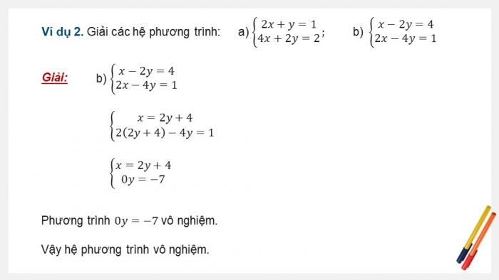 Giáo án điện tử Toán 9 chân trời Bài 3: Giải hệ hai phương trình bậc nhất hai ẩn