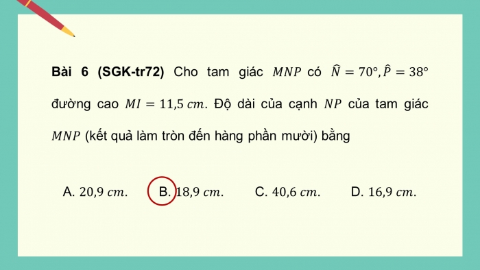 Giáo án điện tử Toán 9 chân trời Bài tập cuối chương 4