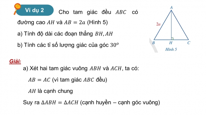 Giáo án điện tử Toán 9 cánh diều Bài 1: Tỉ số lượng giác của góc nhọn