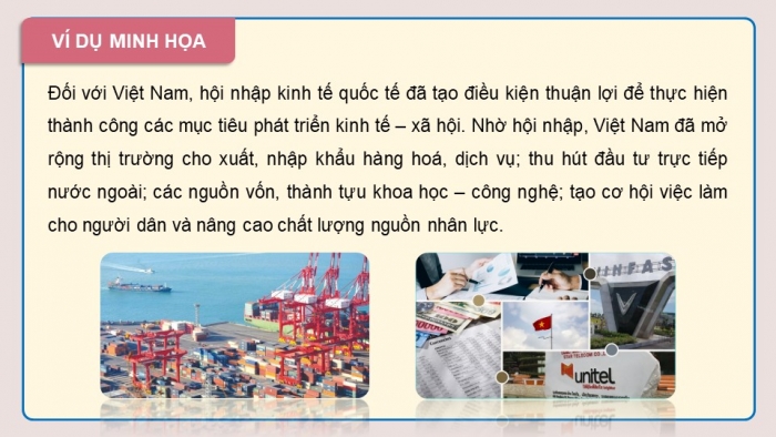 Giáo án điện tử Kinh tế pháp luật 12 chân trời Bài 2: Hội nhập kinh tế quốc tế