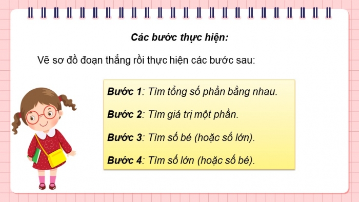 Giáo án điện tử Toán 5 chân trời Bài 10: Tìm hai số khi biết tổng và tỉ số của hai số đó