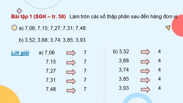 Giáo án điện tử Toán 5 chân trời Bài 22: Làm tròn số thập phân