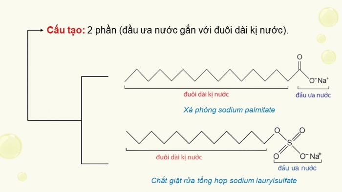 Giáo án điện tử Hoá học 12 chân trời Bài 2: Xà phòng và chất giặt rửa