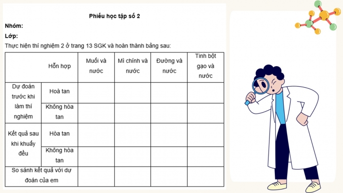 Giáo án điện tử Khoa học 5 cánh diều Bài 2: Hỗn hợp và dung dịch