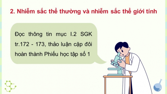 Giáo án điện tử KHTN 9 cánh diều - Phân môn Sinh học Bài 35: Nhiễm sắc thể và bộ nhiễm sắc thể