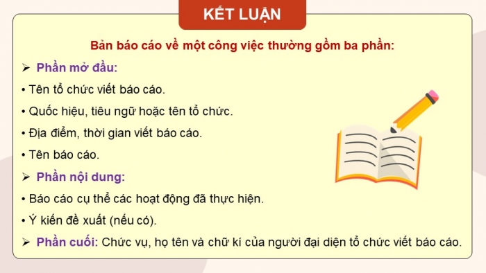 Giáo án điện tử Tiếng Việt 5 chân trời Bài 8: Viết báo cáo công việc