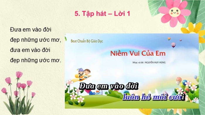 Giáo án và PPT đồng bộ Âm nhạc 5 cánh diều