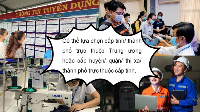 Giáo án điện tử Địa lí 9 kết nối Bài 3: Thực hành Tìm hiểu vấn đề việc làm ở địa phương và phân hóa thu nhập theo vùng