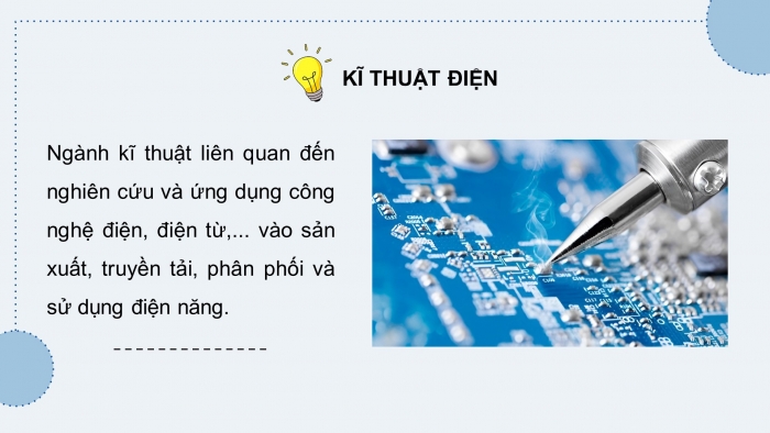 Giáo án và PPT đồng bộ Công nghệ 12 Điện - Điện tử Kết nối tri thức