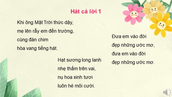 Giáo án và PPT đồng bộ Âm nhạc 5 cánh diều