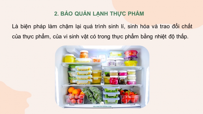 Giáo án và PPT đồng bộ Công nghệ 9 Chế biến thực phẩm Cánh diều