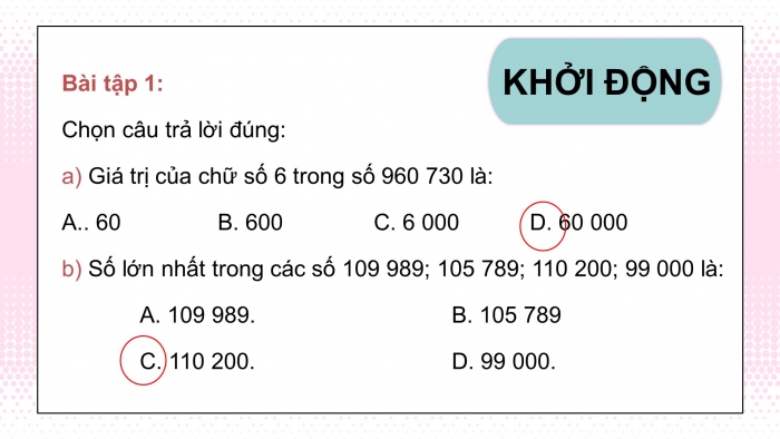 Giáo án điện tử Toán 5 kết nối Bài 9: Luyện tập chung