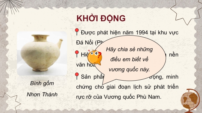 Giáo án điện tử Lịch sử và Địa lí 5 cánh diều Bài 6: Vương quốc Phù Nam