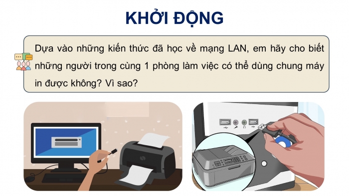 Giáo án điện tử Tin học ứng dụng 12 cánh diều Bài 3: Thực hành thiết lập kết nối và sử dụng mạng