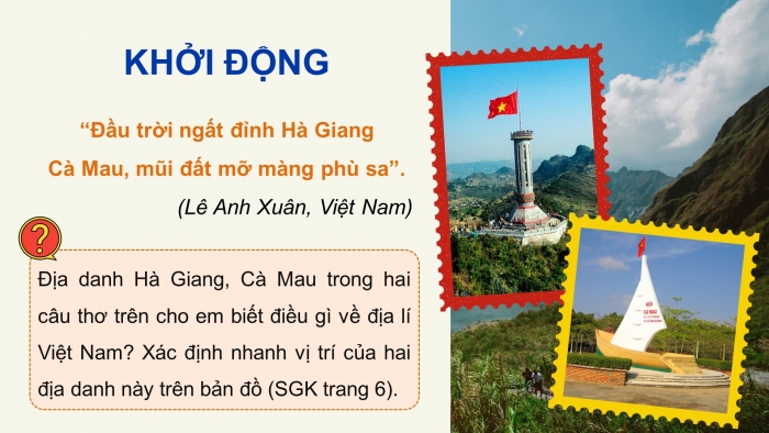 Giáo án điện tử Địa lí 12 kết nối Bài 1: Vị trí địa lí và phạm vi lãnh thổ