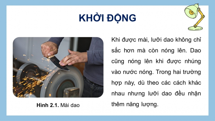 Giáo án điện tử Vật lí 12 cánh diều Bài 2: Định luật 1 của nhiệt động lực học