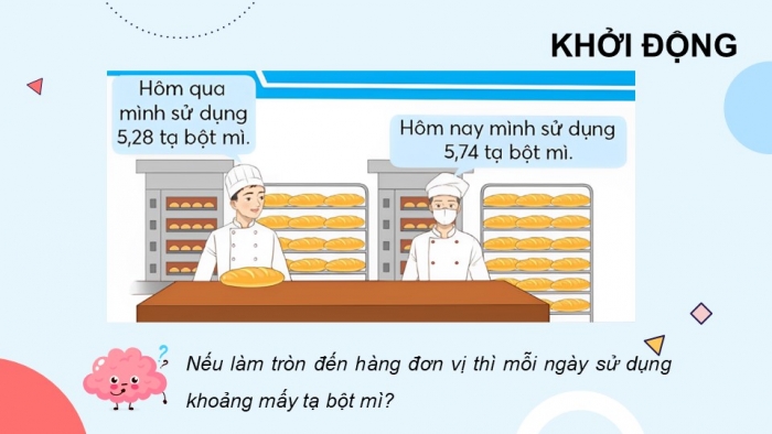 Giáo án điện tử Toán 5 chân trời Bài 22: Làm tròn số thập phân