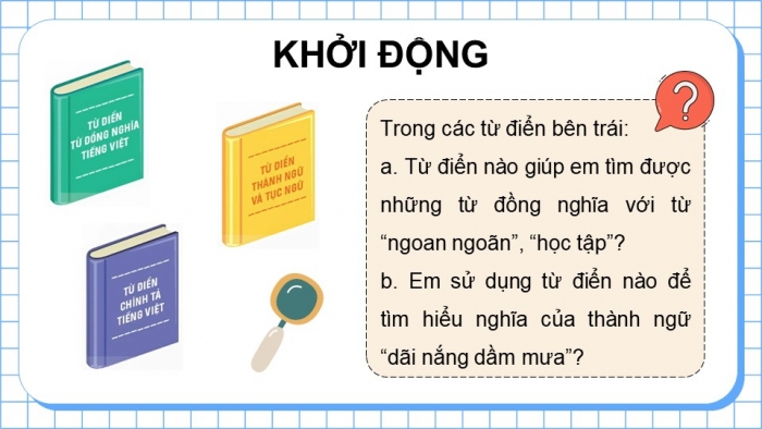 Giáo án điện tử Tiếng Việt 5 chân trời Bài 7: Luyện tập sử dụng từ điển