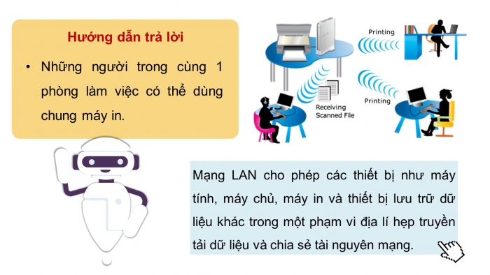 Giáo án điện tử Tin học ứng dụng 12 cánh diều Bài 3: Thực hành thiết lập kết nối và sử dụng mạng