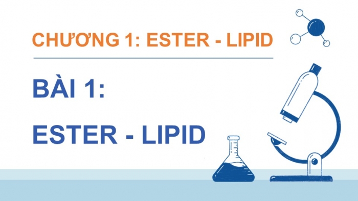 Giáo án điện tử Hoá học 12 kết nối Bài 1: Ester - Lipid