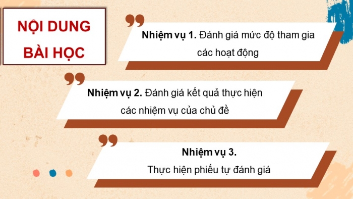 Giáo án điện tử Hoạt động trải nghiệm 9 cánh diều Đánh giá cuối Chủ đề 1