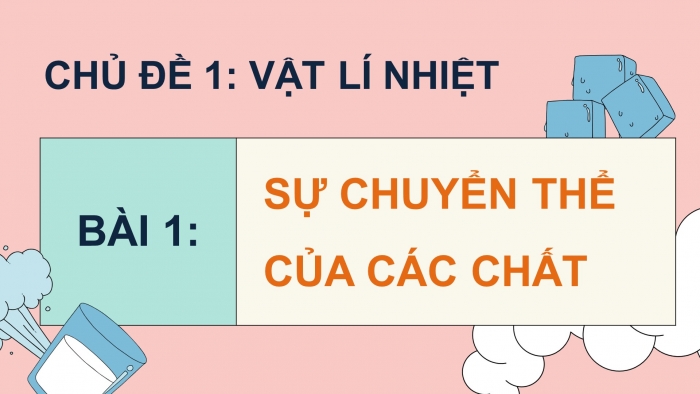 Giáo án điện tử Vật lí 12 cánh diều Bài 1: Sự chuyển thể của các chất