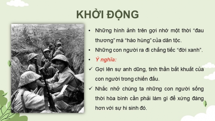 Giáo án điện tử Ngữ văn 12 kết nối Bài 2: Tây Tiến (Quang Dũng)