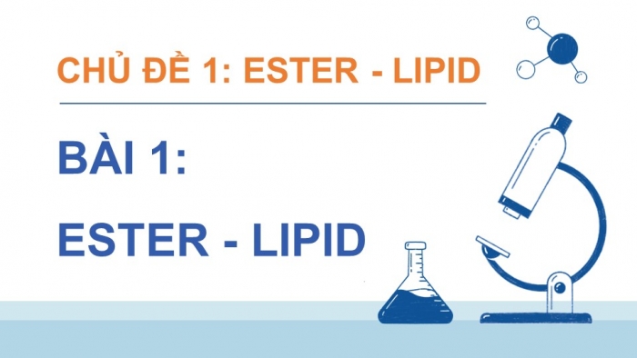 Giáo án điện tử Hóa học 12 cánh diều Bài 1: Ester - Lipid