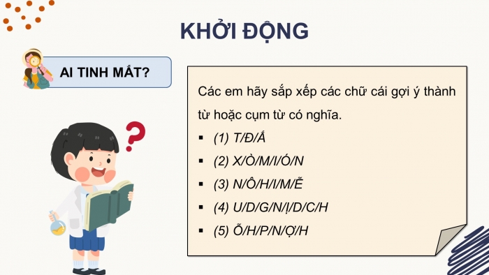 Giáo án điện tử Khoa học 5 chân trời Bài 5: Ôn tập chủ đề Chất