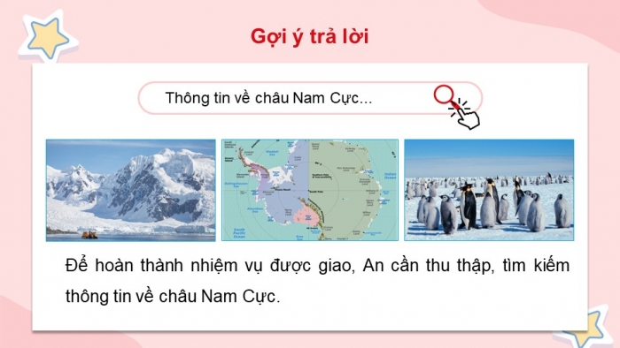 Giáo án điện tử Tin học 5 chân trời Bài 3: Thông tin trong giải quyết vấn đề