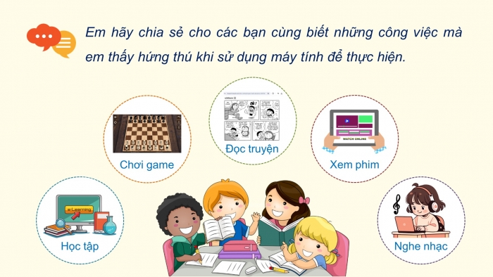 Giáo án điện tử Tin học 5 cánh diều Chủ đề A Bài 1: Lợi ích của máy tính