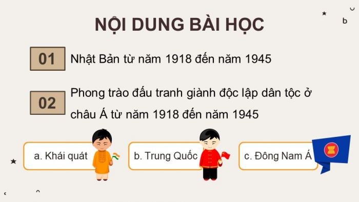 Giáo án điện tử Lịch sử 9 kết nối bài 3: Châu Á từ năm 1918 đến năm 1945 (bổ sung)