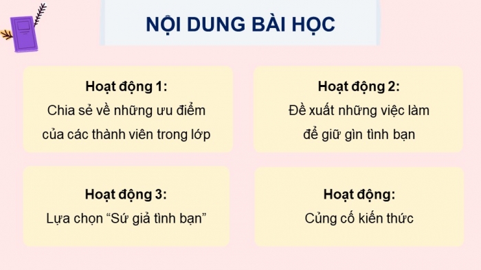 Giáo án điện tử Hoạt động trải nghiệm 5 kết nối Chủ đề Giữ gìn tình bạn - Tuần 7