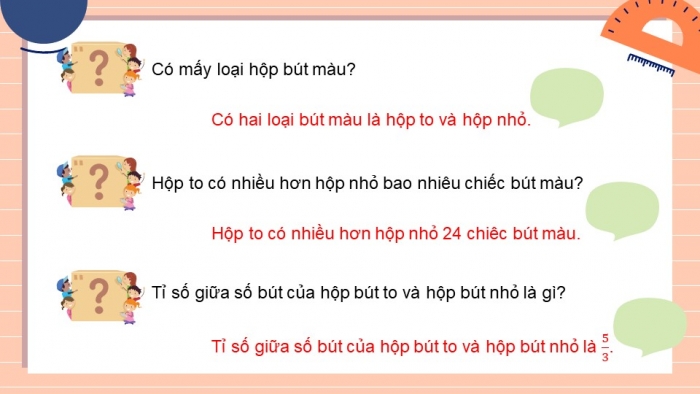 Giáo án điện tử Toán 5 cánh diều Bài 8: Tìm hai số khi biết hiệu và tỉ số của hai số đó