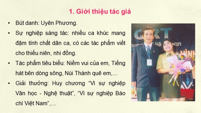 Giáo án điện tử Âm nhạc 5 cánh diều Tiết 1: Hát Niềm vui của em