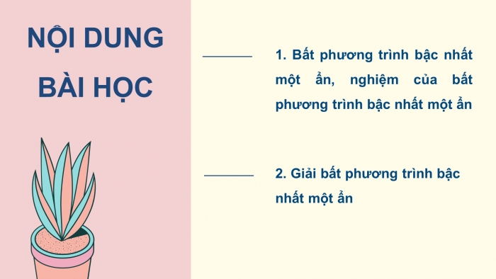 Giáo án điện tử Toán 9 chân trời Bài 2: Bất phương trình bậc nhất một ẩn