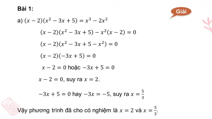 Giáo án điện tử Toán 9 cánh diều Bài tập cuối chương I