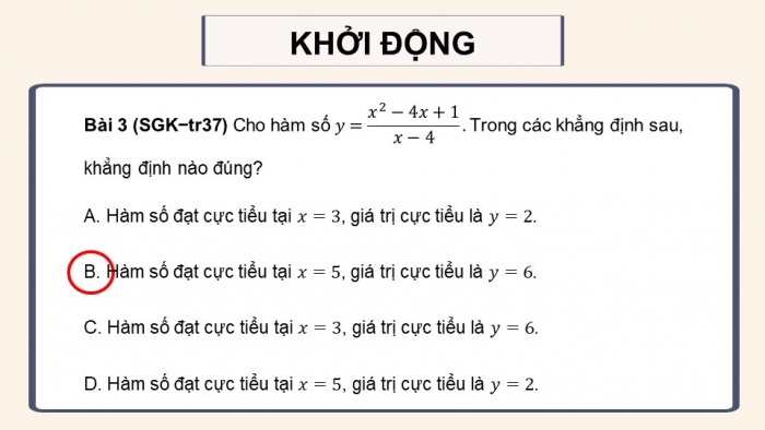 Giáo án điện tử Toán 12 chân trời Bài tập cuối chương I