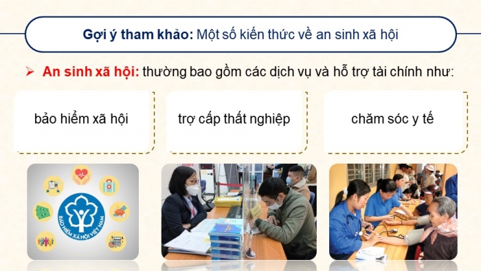 Giáo án điện tử Kinh tế pháp luật 12 cánh diều Bài 4: An sinh xã hội