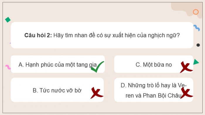 Giáo án điện tử Ngữ văn 12 kết nối Bài 1: Biện pháp tu từ nói mỉa, nghịch ngữ - đặc điểm và tác dụng