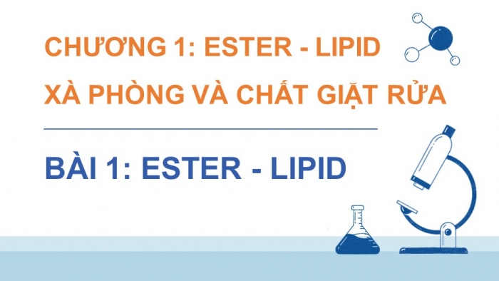 Giáo án điện tử Hoá học 12 chân trời Bài 1: Ester – Lipid