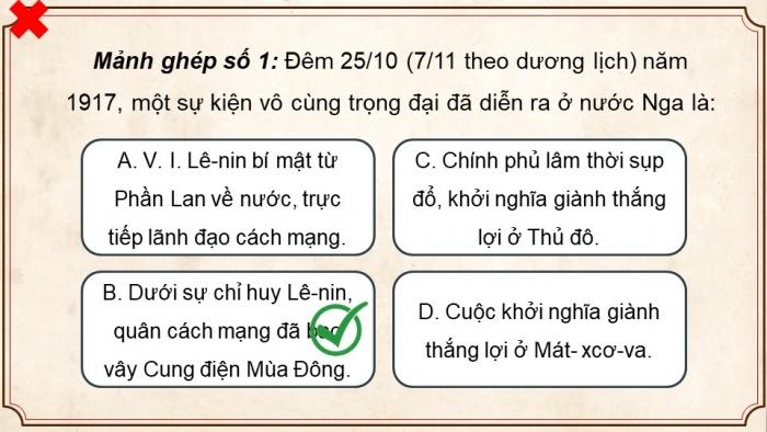 Giáo án điện tử Lịch sử 9 kết nối Bài 1: Nước Nga và Liên Xô từ năm 1918 đến năm 1945