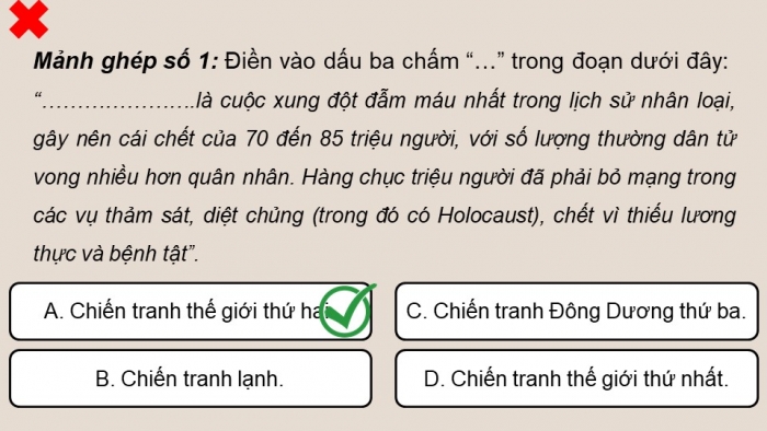 Giáo án điện tử Lịch sử 9 kết nối Bài 4: Chiến tranh thế giới thứ hai (1939 – 1945)