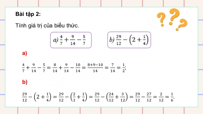 Giáo án điện tử Toán 5 kết nối Bài 5: Ôn tập các phép tính với phân số